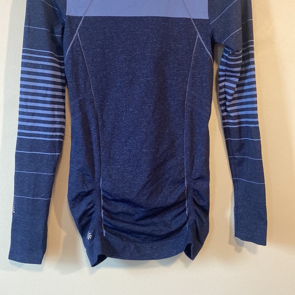 Athleta Stripe Fastest color block track hoodie pullover Sz xs - Picture 4 of 9